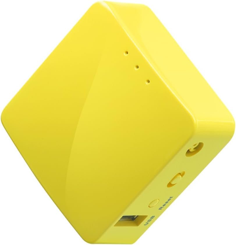 GL.iNet GL-MT300N-V2 (Mango) Portable Mini Travel Wireless Pocket VPN WiFi Router – 2X Ethernet Ports | USB 2.0 | OpenWrt | OpenVPN/Wireguard for Public & Hotel Wi-Fi | Easy to Set up via Admin Panel
