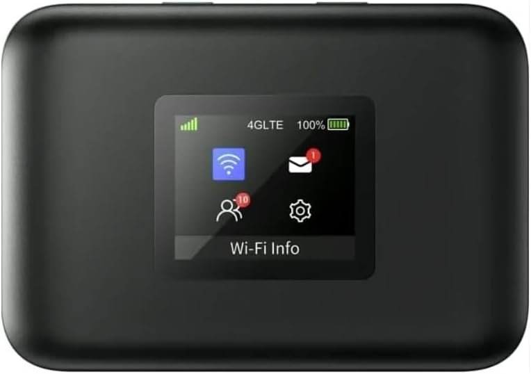 AT&T Turbo Hotspot 3: 256 MB, Black – Prepaid Hotspot (Unlocked), Connects Up to 16 Devices, Dual Band Wi-Fi, Long Lasting Battery