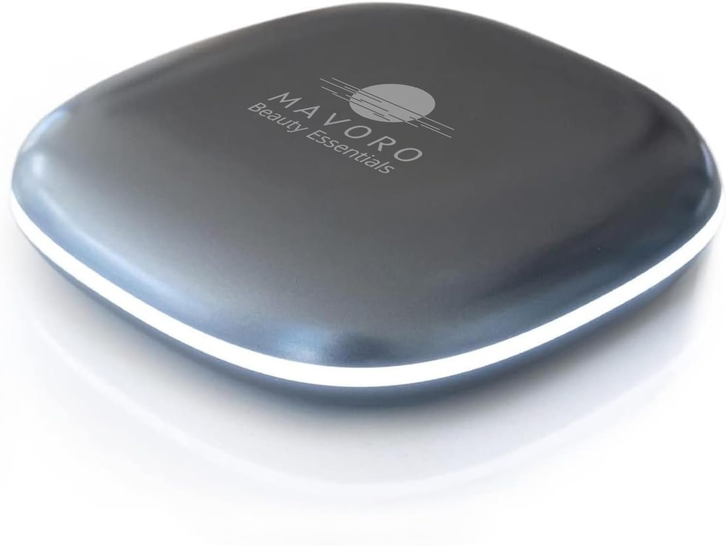 Mavoro LED Compact Makeup Mirror | 1x/10x | USB-C Charging | Graphite Grey