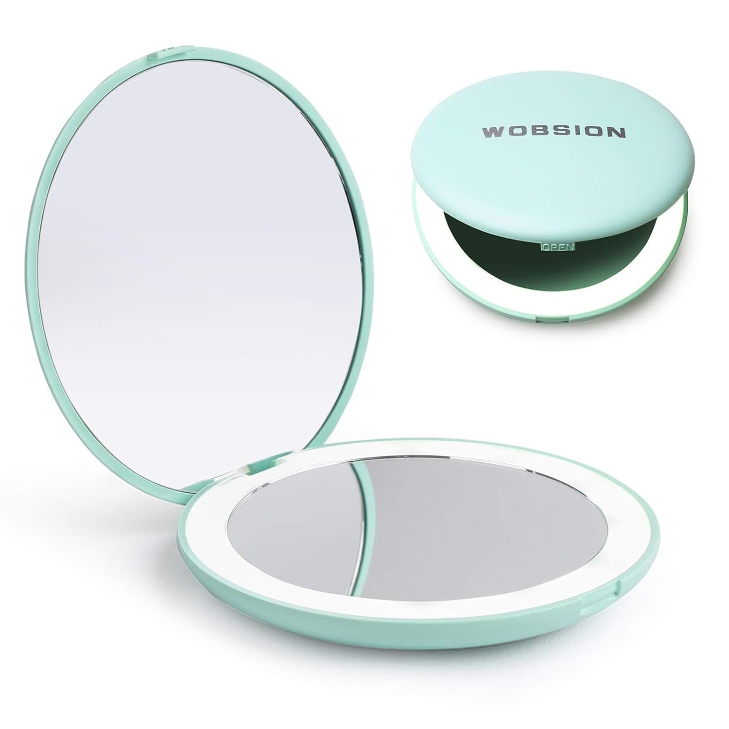 WOBSION LED Compact Mirror with 10X Magnification