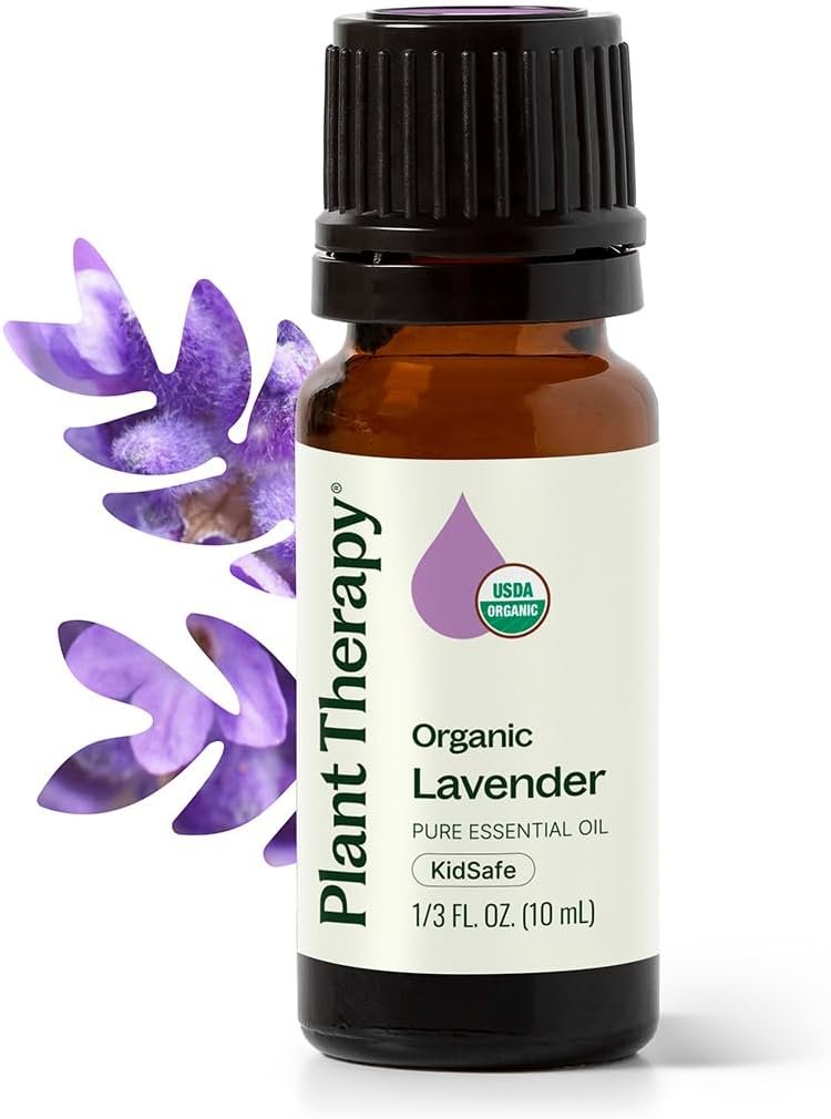Plant Therapy Organic Lavender Essential Oil 10 mL (1/3 oz), USDA Certified