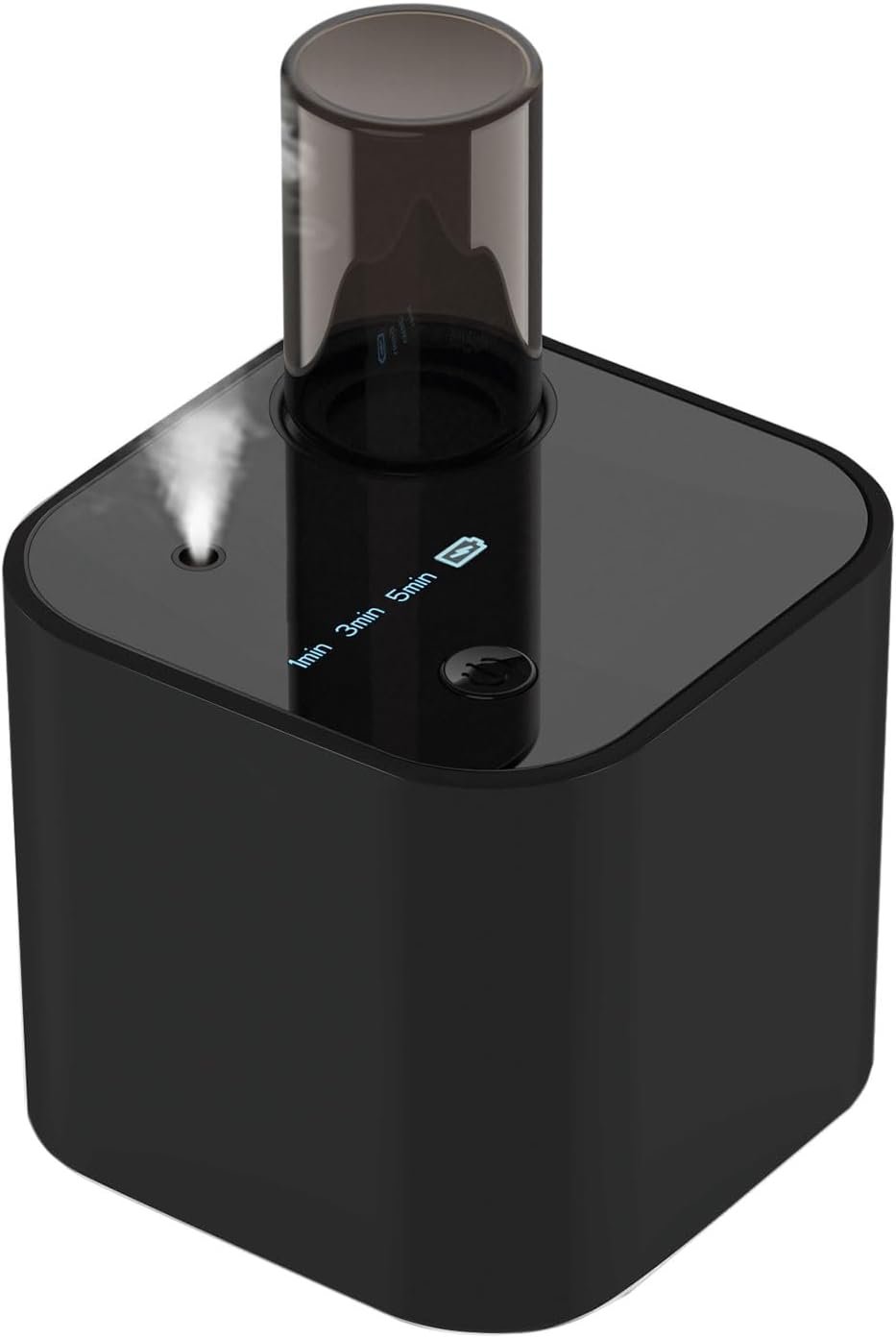 Waterless Essential Oil Diffuser, Portable Aroma Diffuser, Battery Operated, 3 Mist Modes, Aromatherapy Diffuser for Essential Oils, Cordless Scent Air Machine for Home, Office, Small Room, Black
