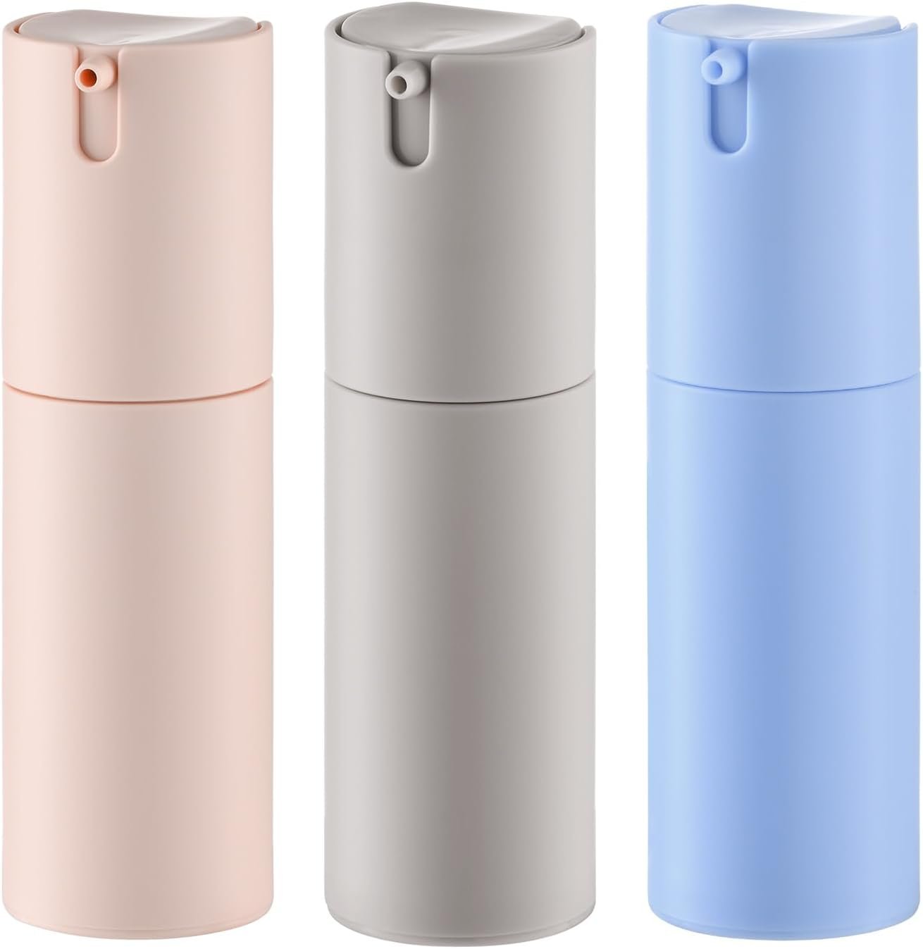 Lulupack Airless Pump Bottles Travel Size, 1 oz 3 PCS Refillable Container