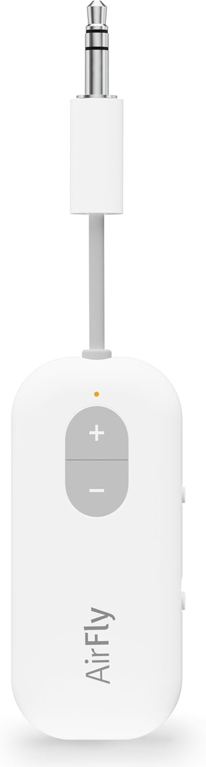 Twelve South AirFly SE, Bluetooth Wireless Audio Transmitter Adapter, White