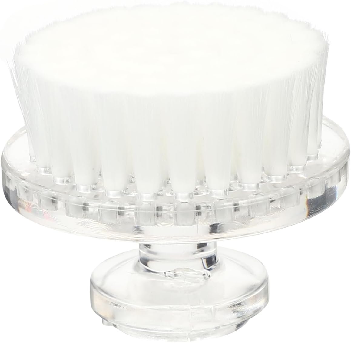 Manual Face Cleansing Brush for Deep Skin Cleansing, Soft Facial Brush for Gentle Exfoliation, Portable and Compact Face Scrubber Clear 1.96 Inch