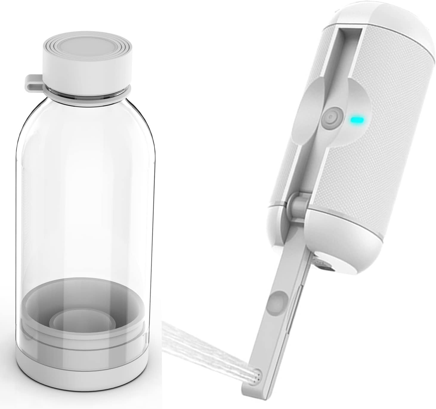 Portable Bidet for Travel, 500ml Travel Bidet, Bidet Sprayer with Peri Bottle for Women/Man, Handheld, Rechargeable Electric Bidet High Pressure, Douche Bottle for Postpartum, Hemorrhoid (White)