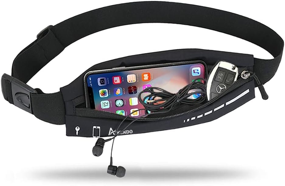 AIKENDO Slim Running Belt for Women Men,Runners Fanny Pack Phone Holder