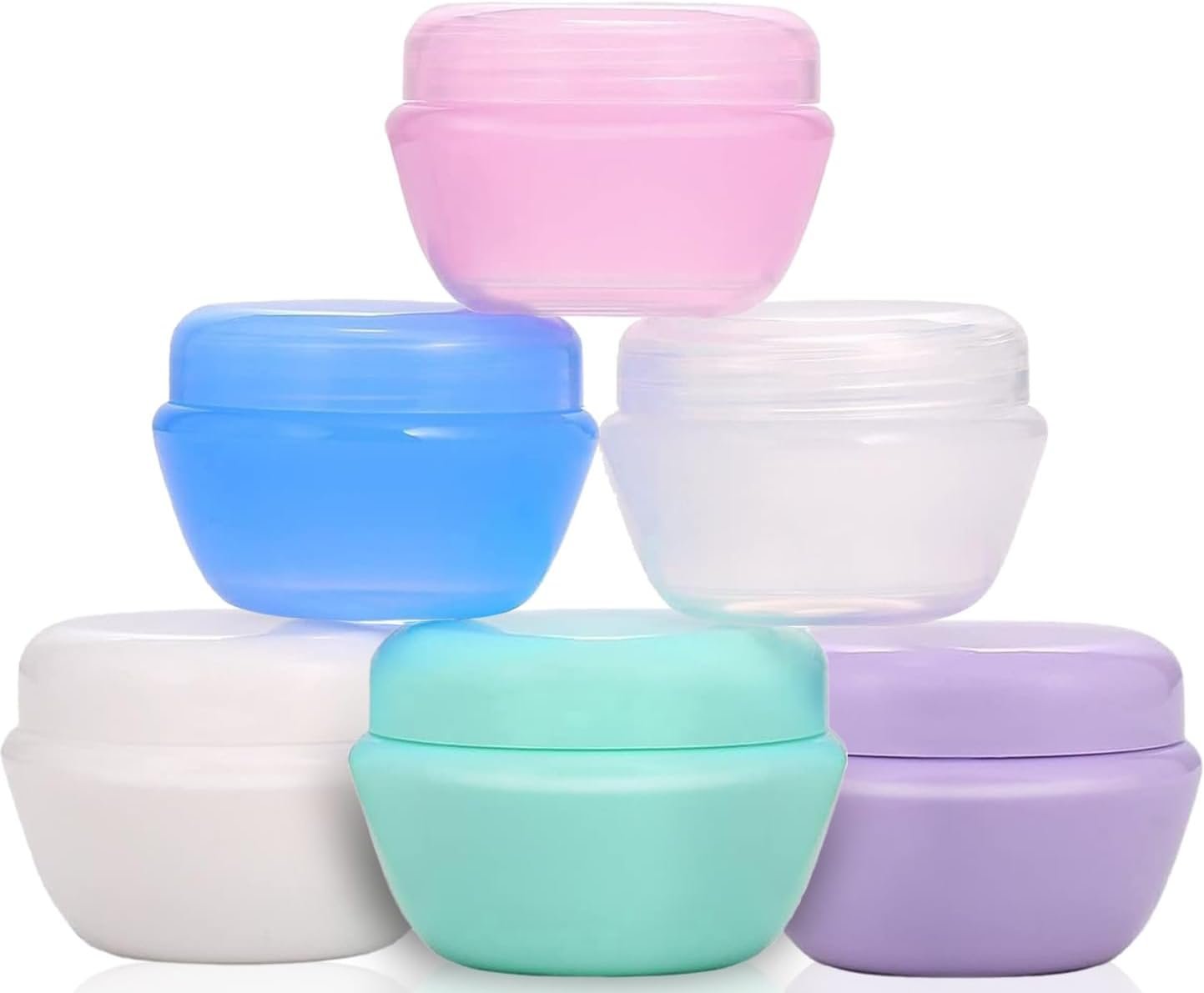 Travel Accessories Toiletry Containers 1 oz for Cream, 6 Pack
