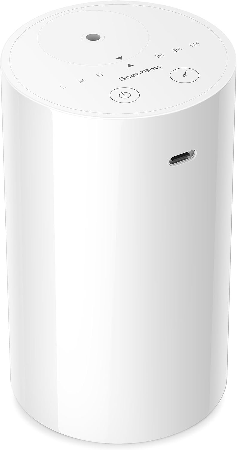 ANZ Waterless Diffuser for Essential Oil for Home, Room, White