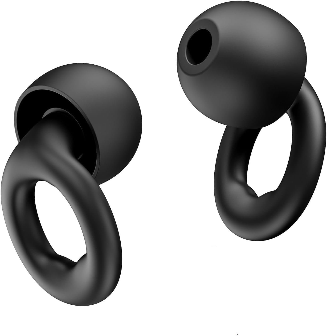 Ear Plugs for Sleep – Super Soft, Reusable Hearing Protection in Flexible Silicone for Noise Reduction & Flights – 8 Ear Tips in XS/S/M/L -Black.Hearing Protection Ear Plugs Noise Cancelling 30dB