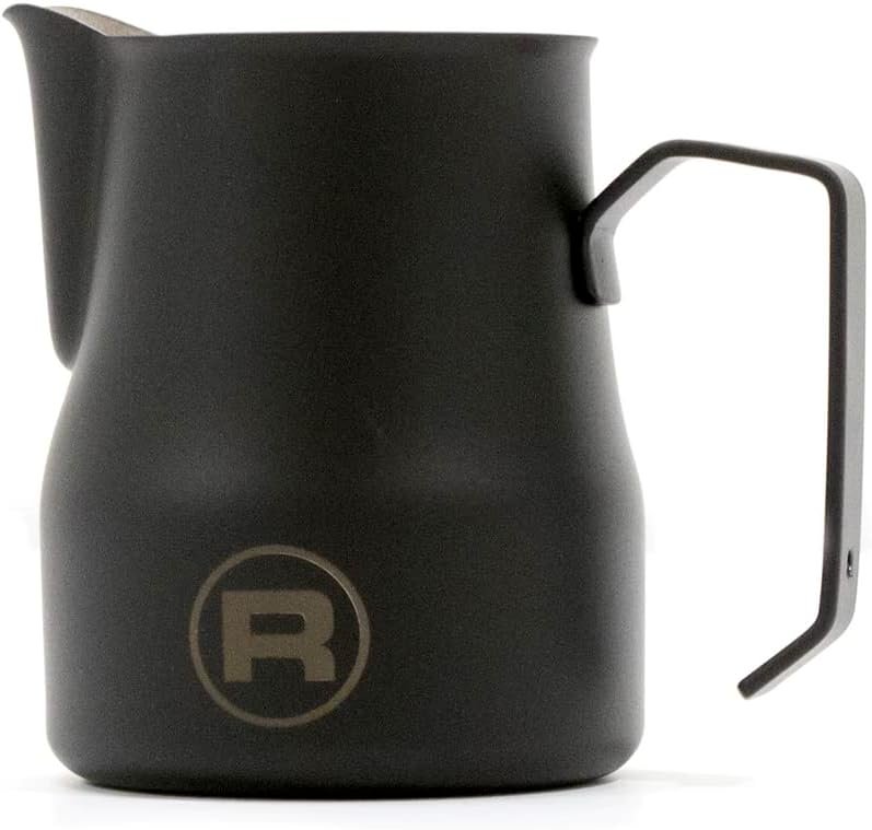 Rocket Espresso 18/10 Stainless Steel Frothing Pitcher | 12oz | (Matte Black)