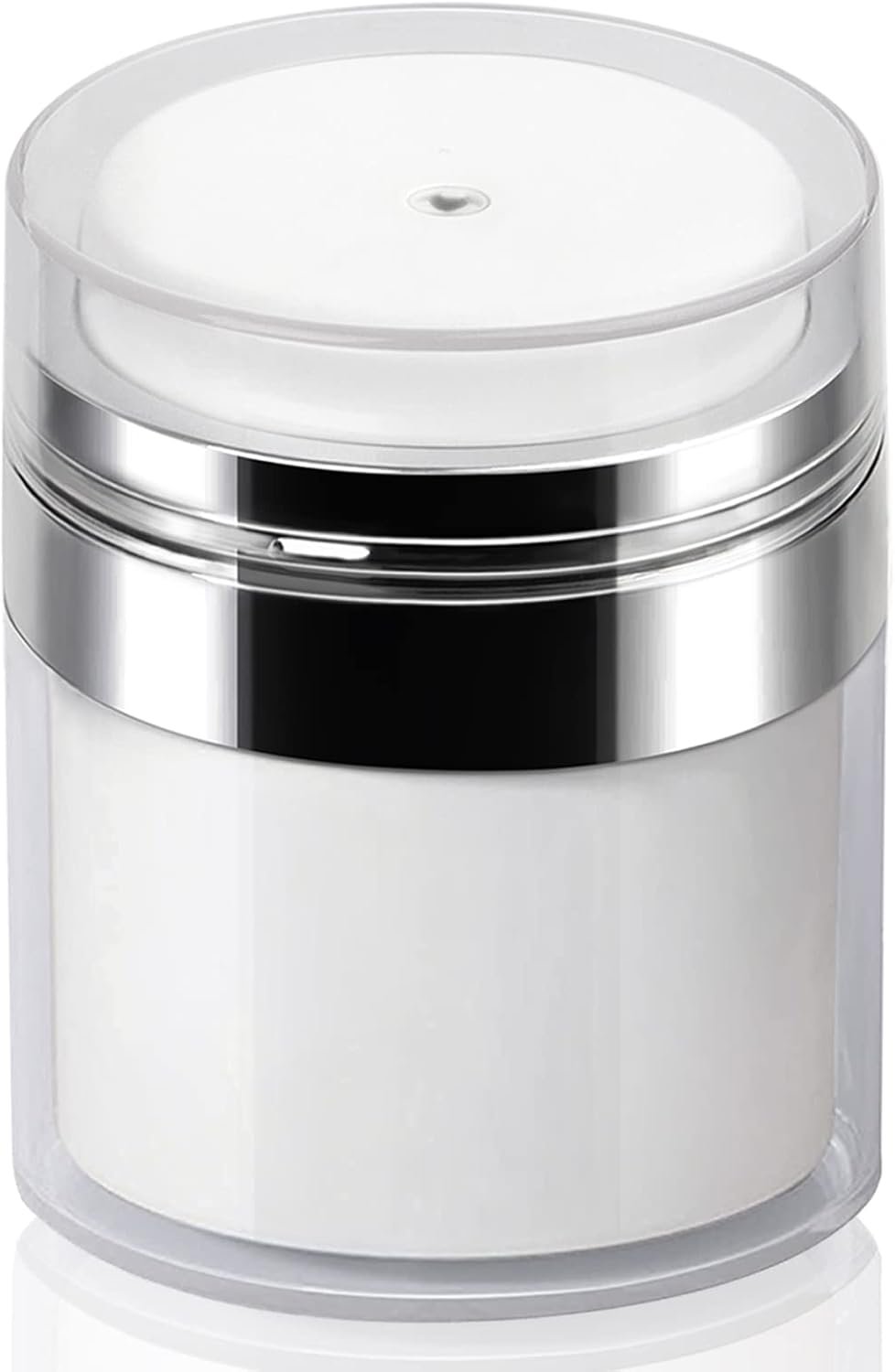 Lotion Dispenser Airless Pump Jar Cream Travel Bottles for Skincare, 0.5 Oz