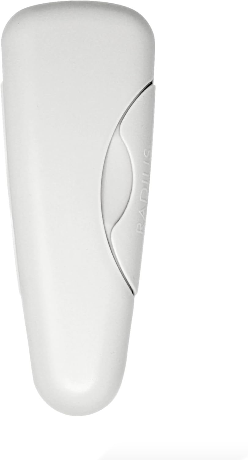 RADIUS Razor Travel Case, BPA-Free Recycled Plastic, Portable for Bathroom, School, Home, Camping – White