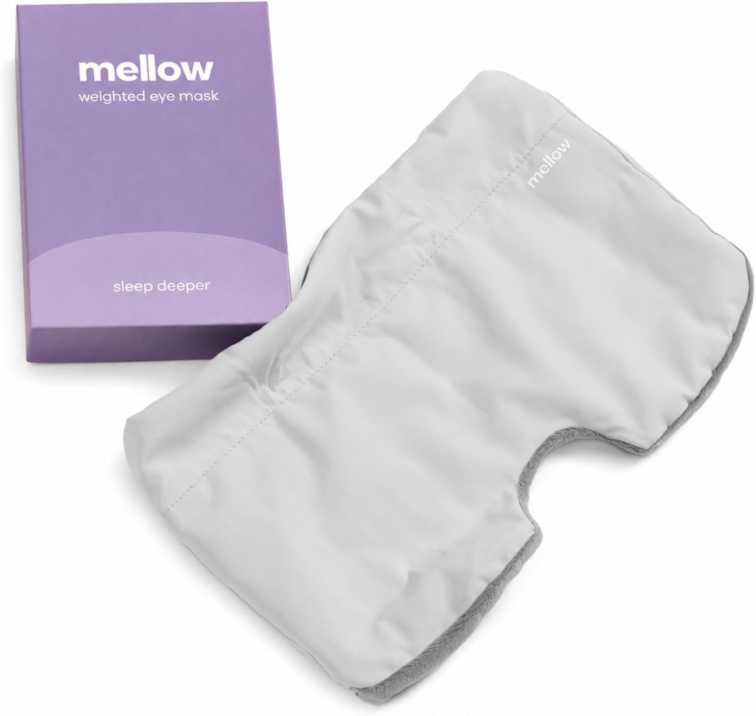 Mellow Weighted Sleep Eye Mask for Sleeping, Naps & Relaxation, Washable