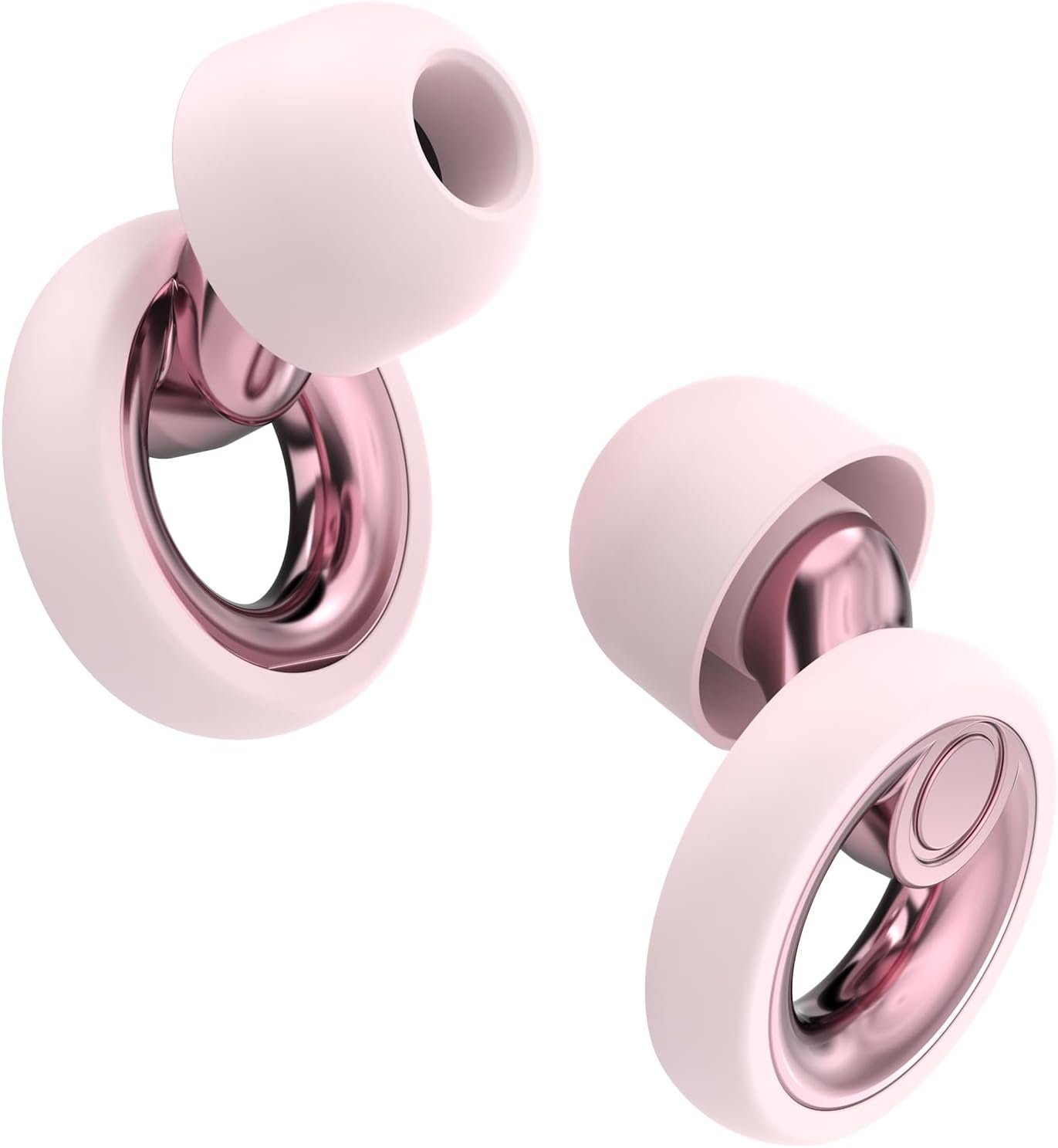 Ear Plugs for Sleeping Noise Cancelling – Reusable Silicone Earplugs for Concert, Motorcycle, Sports and Festivals, 30dB Noise Reduction, Washable Hearing Protection – Pink