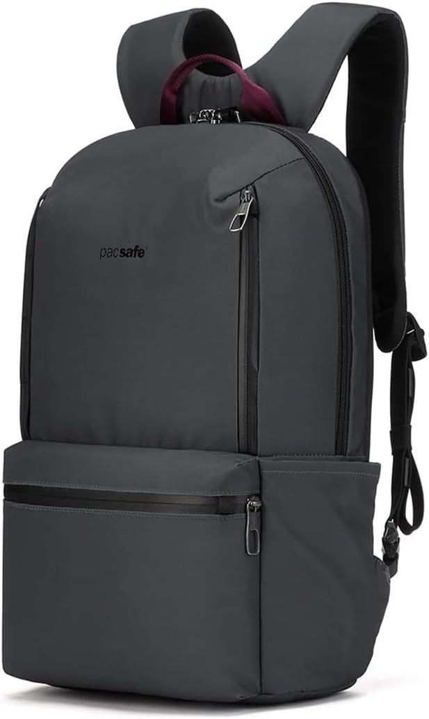 Pacsafe Metrosafe X Anti Theft 20L Backpack-with Padded 16″ Laptop Sleeve, Slate, 20 Liter