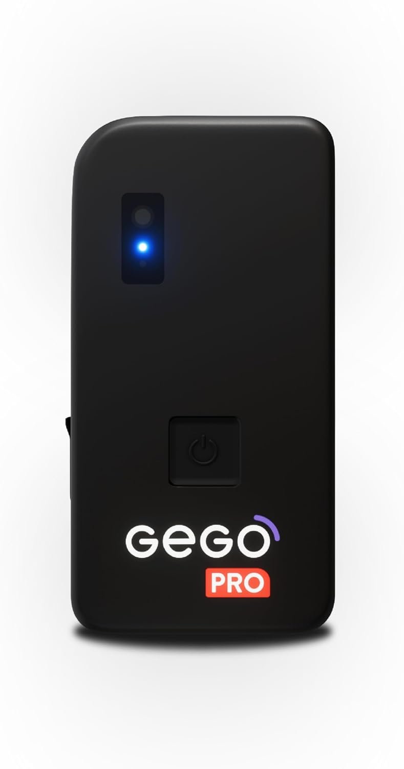 GEGOPro – GPS Luggage Tracker Designed for Travel, Real-Time Global Tracking for Bags & Gear, Bag-Opening Alert, Worldwide Coverage, 4G LTE, Unlimited Range. Subscription Required.