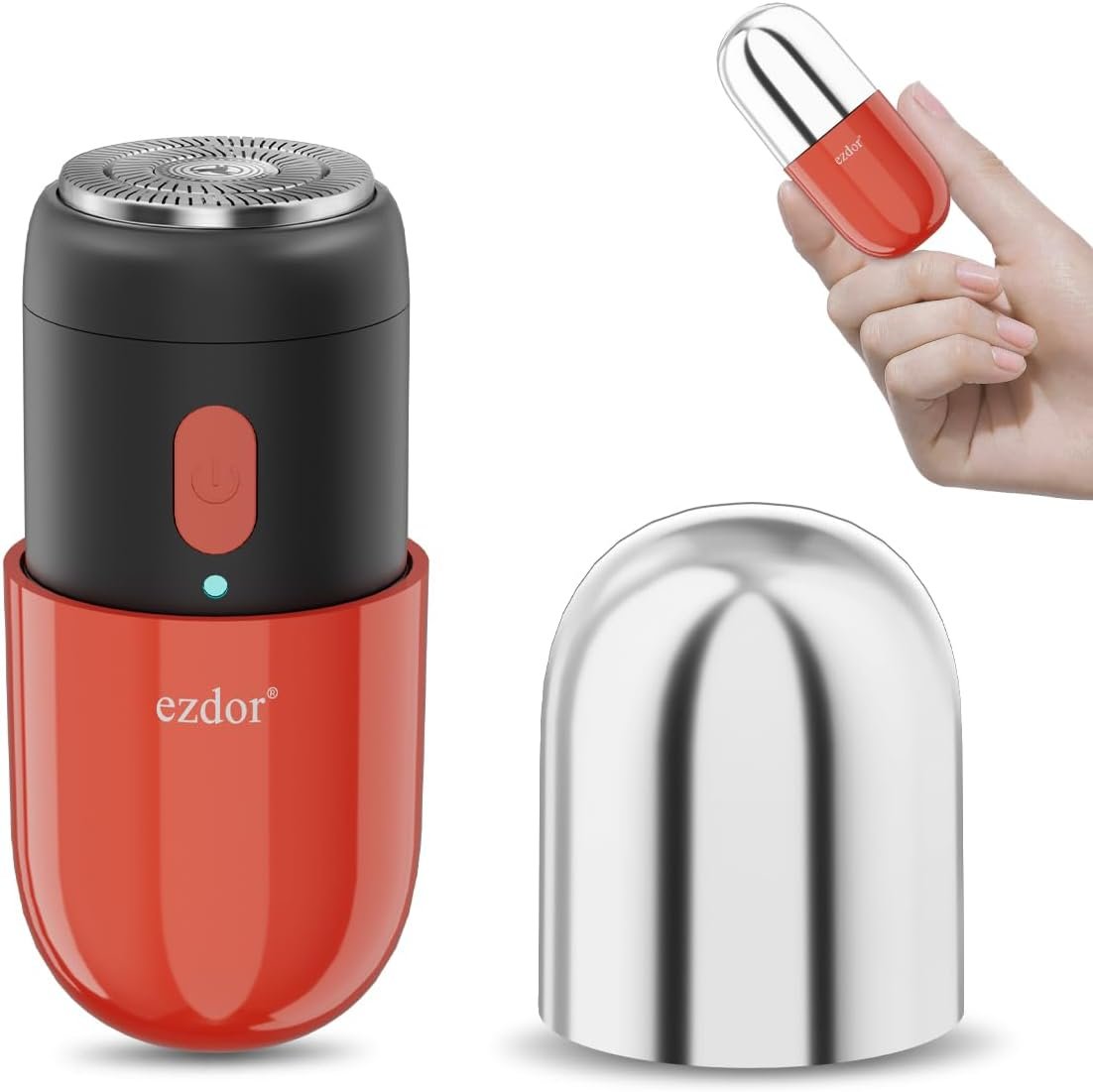 Mini Electric Razor, Rechargeable Waterproof Shaver Cordless Travel Razor for Face, Underarms & Sensitive Areas, Portable Grooming Gift