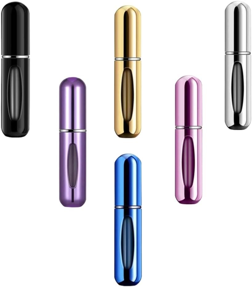 6 Pcs Refillable Perfume Travel Bottles, 5ml Portable Fragrance Sprayer