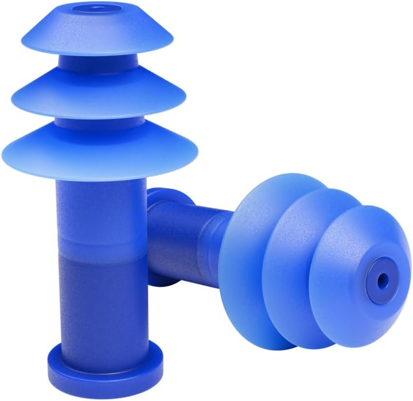 Flents PressureEase Earplugs for Flying, NRR 26, 1 Pair + Case, Blue
