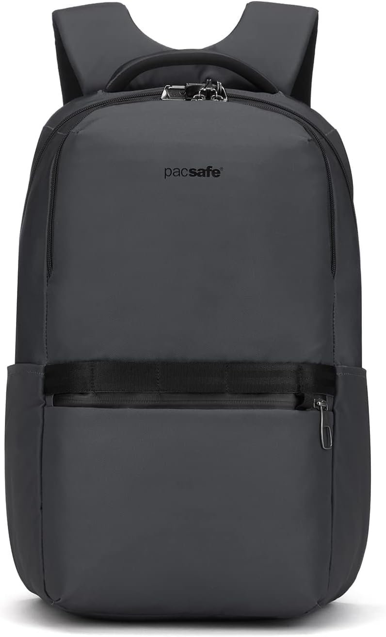 Pacsafe Metrosafe X Anti Theft 25L Backpack – With Padded 16″ Laptop Sleeve, Slate