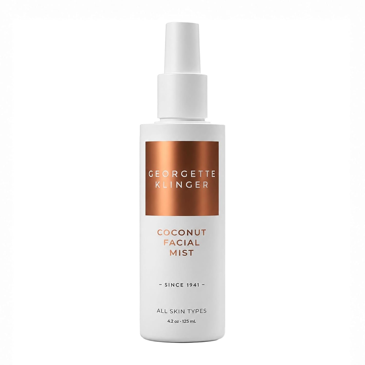Georgette Klinger Coconut Facial Mist – Hydrating, Long-Lasting Makeup Setting Spray with Moisturizing Antioxidants for Dewy Matte Face, Protects and Plumps Dehydrated Skin – 4.2 oz