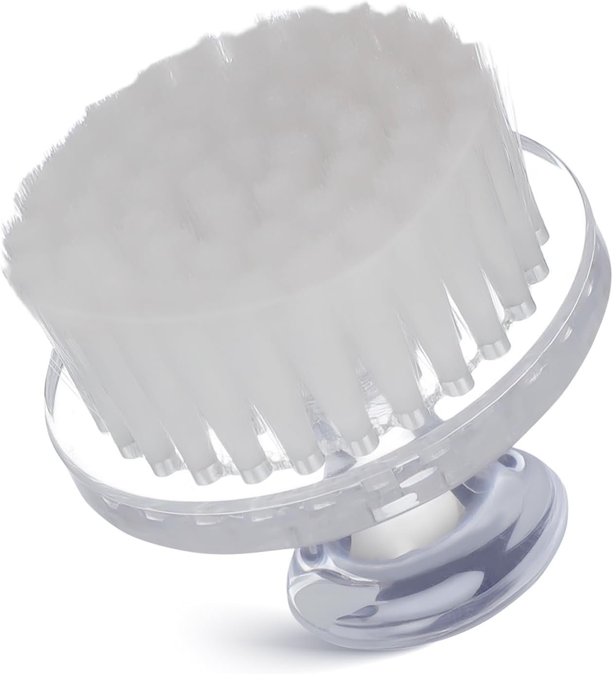 Portable Facial Brush Fawhite Manual Facial Cleansing Brush, 2 – in – 1 Double Sided Silicone Face Scrubber for Exfoliating & Deep Cleansice Cleansing Tool Face Washing （White）
