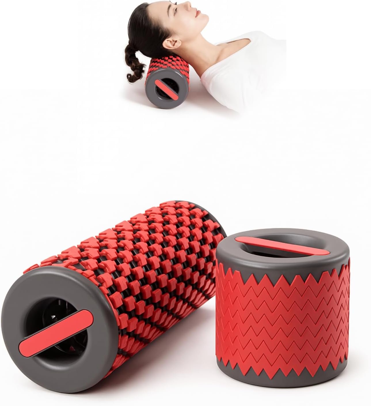 Collapsible Foam Roller – Portable Travel Design for Muscle Recovery – Foldable, Compact, Lever-Action – Ideal for Home, Gym, Office – Lightweight & Durable for On-the-Go Use