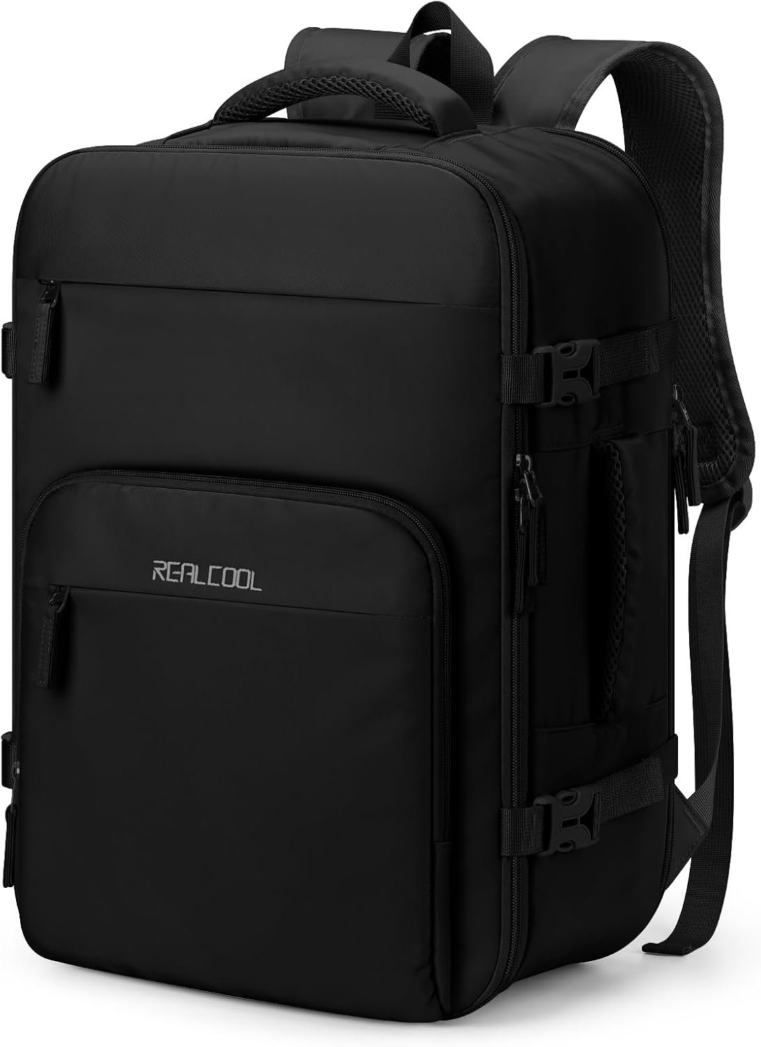 RealCool 15.6-17.3″ Laptop Travel Backpack, TSA Approved Carry On Daypack