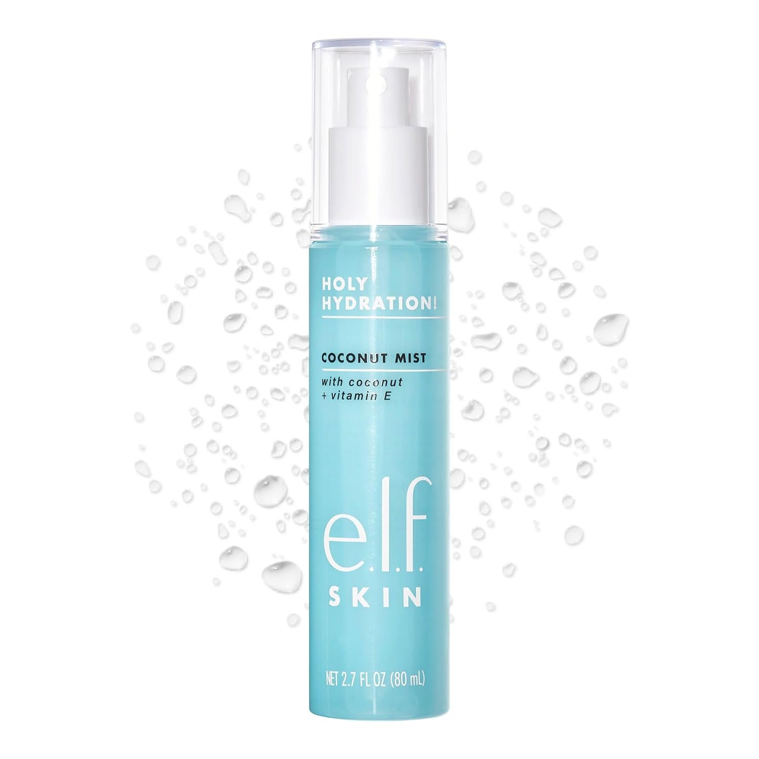e.l.f. SKIN Holy Hydration! Hydrating Coconut Mist, Refreshes, Soothes & Invigorates Skin, Tropical Scent, 2.7 Fl Oz (Pack of 1)