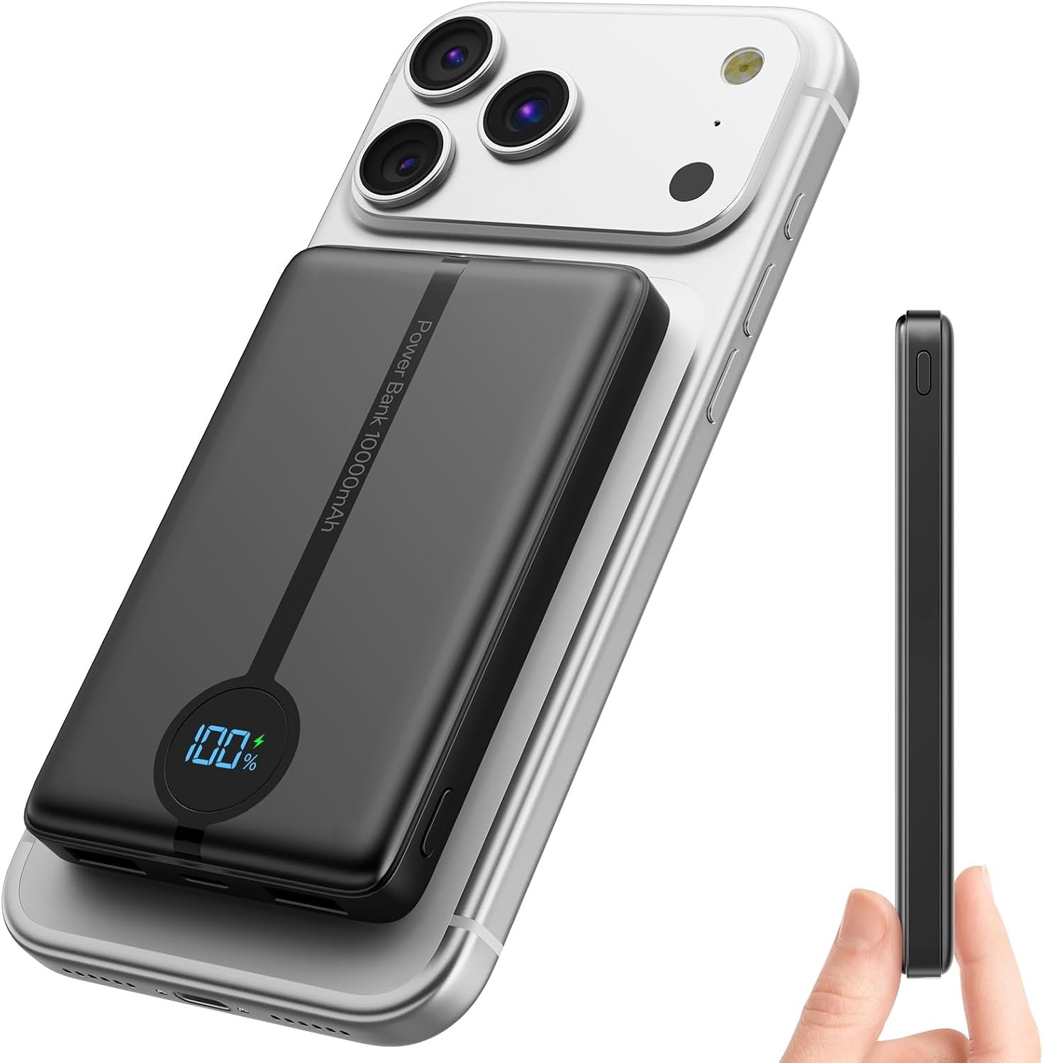 for MagSafe Power Bank 10000mAh, 40% Smaller Magnetic Power Bank