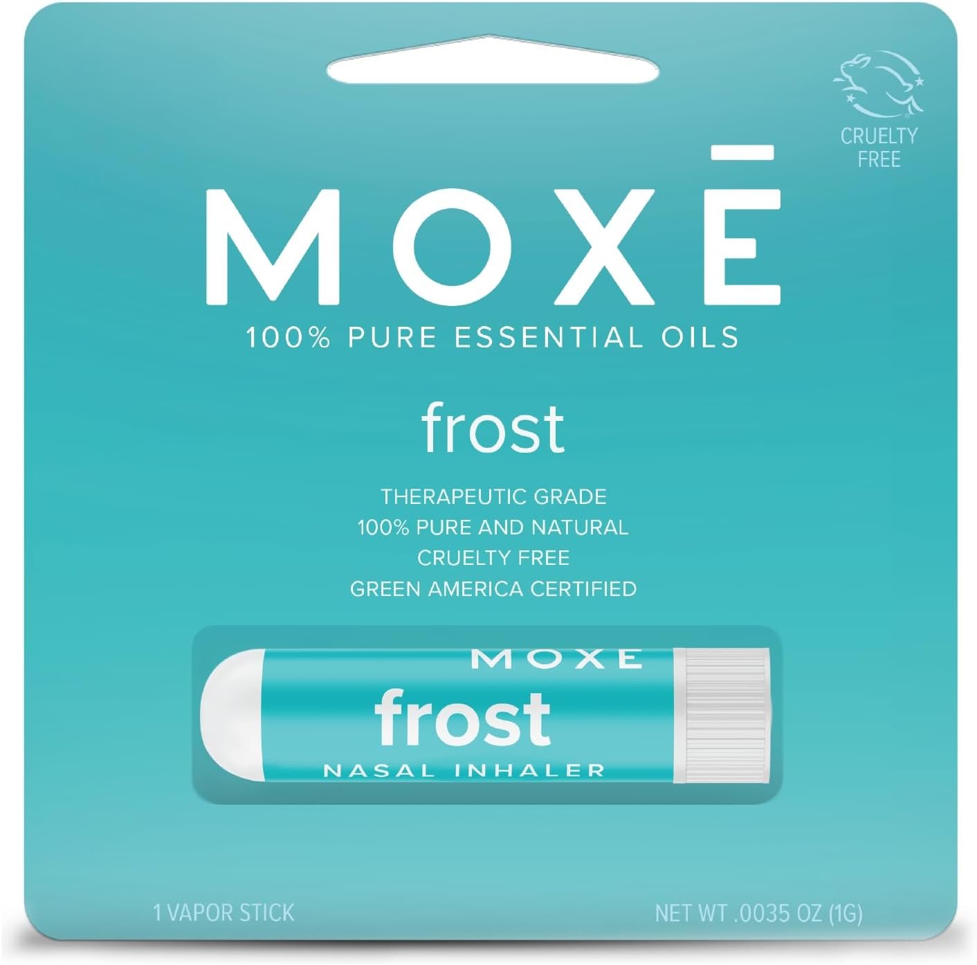 MOXE Frost Refreshing Scent Nasal Inhaler Stick for Breathing Support 1PK