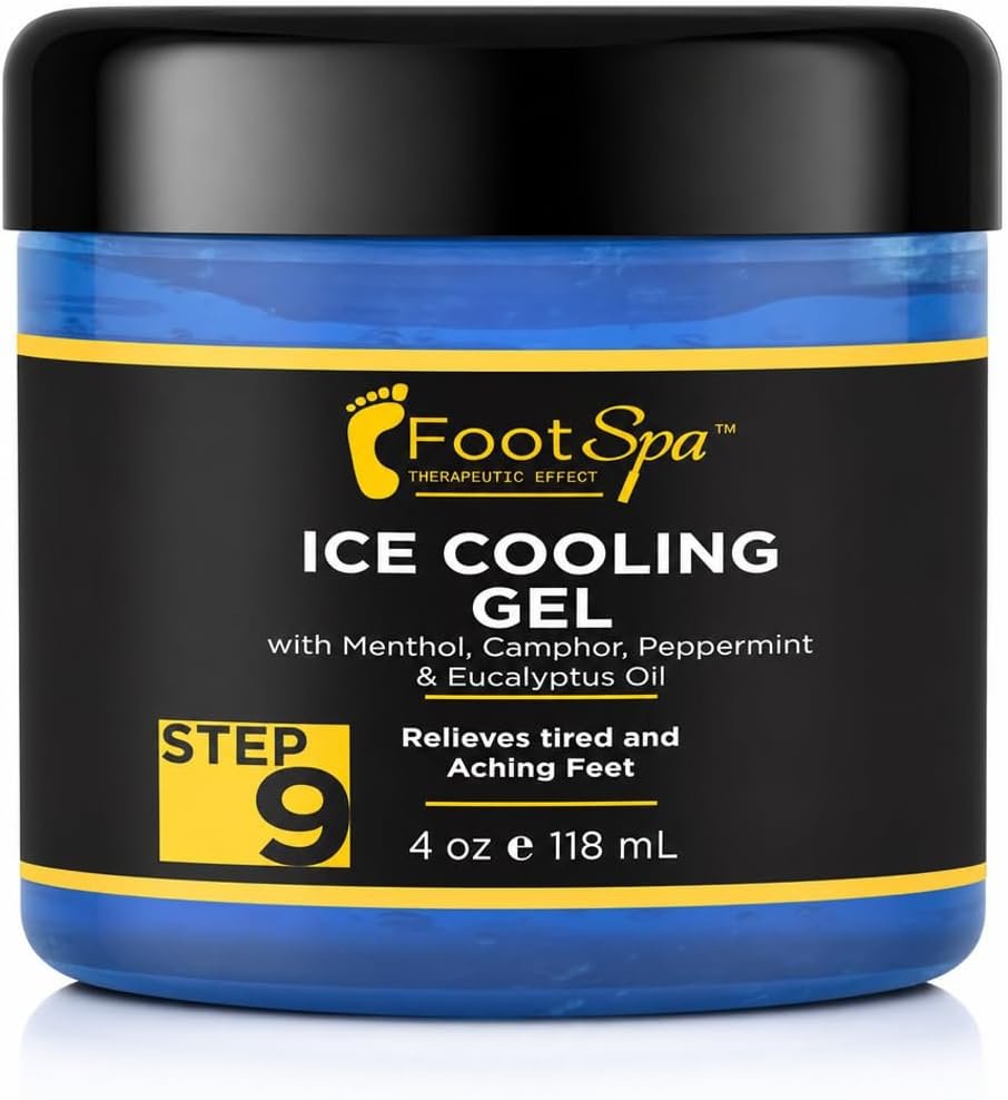 Foot SPA Post-Workout Topical Cooling Gel, Non-Greasy, 4 oz