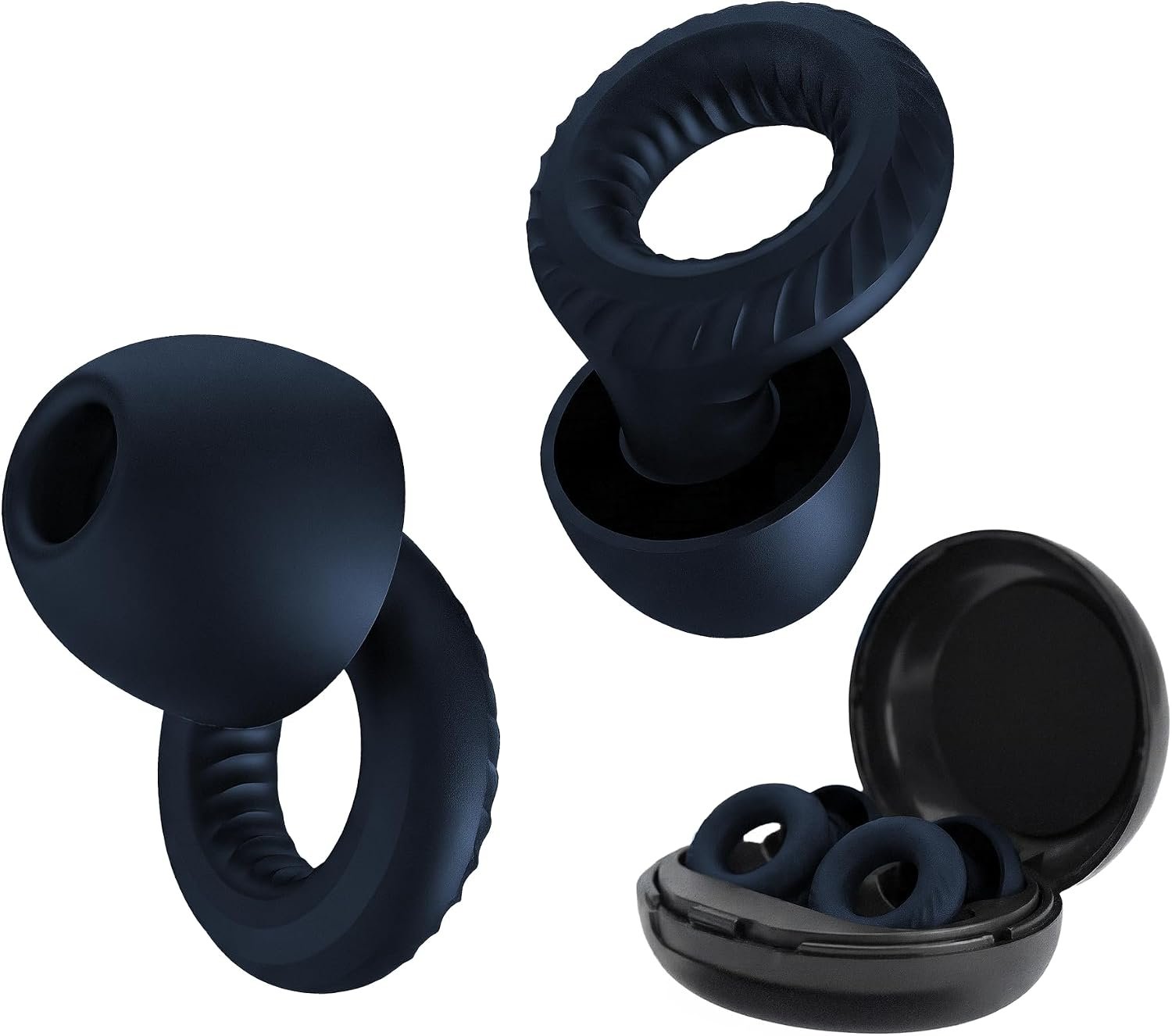 Nox Sleep Earplugs for Side Sleepers – Reusable Soft Silicone Ear Plugs for Sleeping – Comfortable Noise Reducing Earplugs for Snoring, Travel & Deep Sleep – 28dB Reusable Ear Plugs