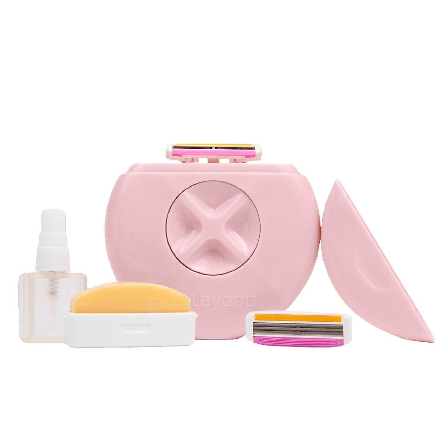 Alleyoop Travel Razor for Women, Portable Mini Travel Shaver – Dusty Pink
