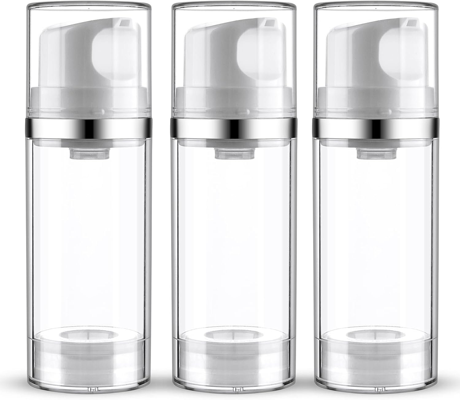 Cosywell Airless Pump Dispenser Bottles 3.4oz/100ml 3 Pack