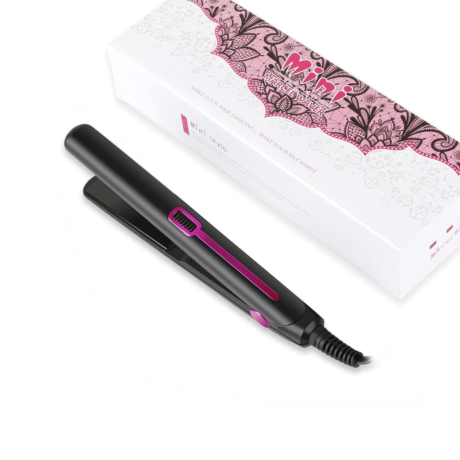 Mini Hair Straightener, Mini Flat Iron for Short Hair and Bangs, 0.7 Inch Small Flat Iron for Travel