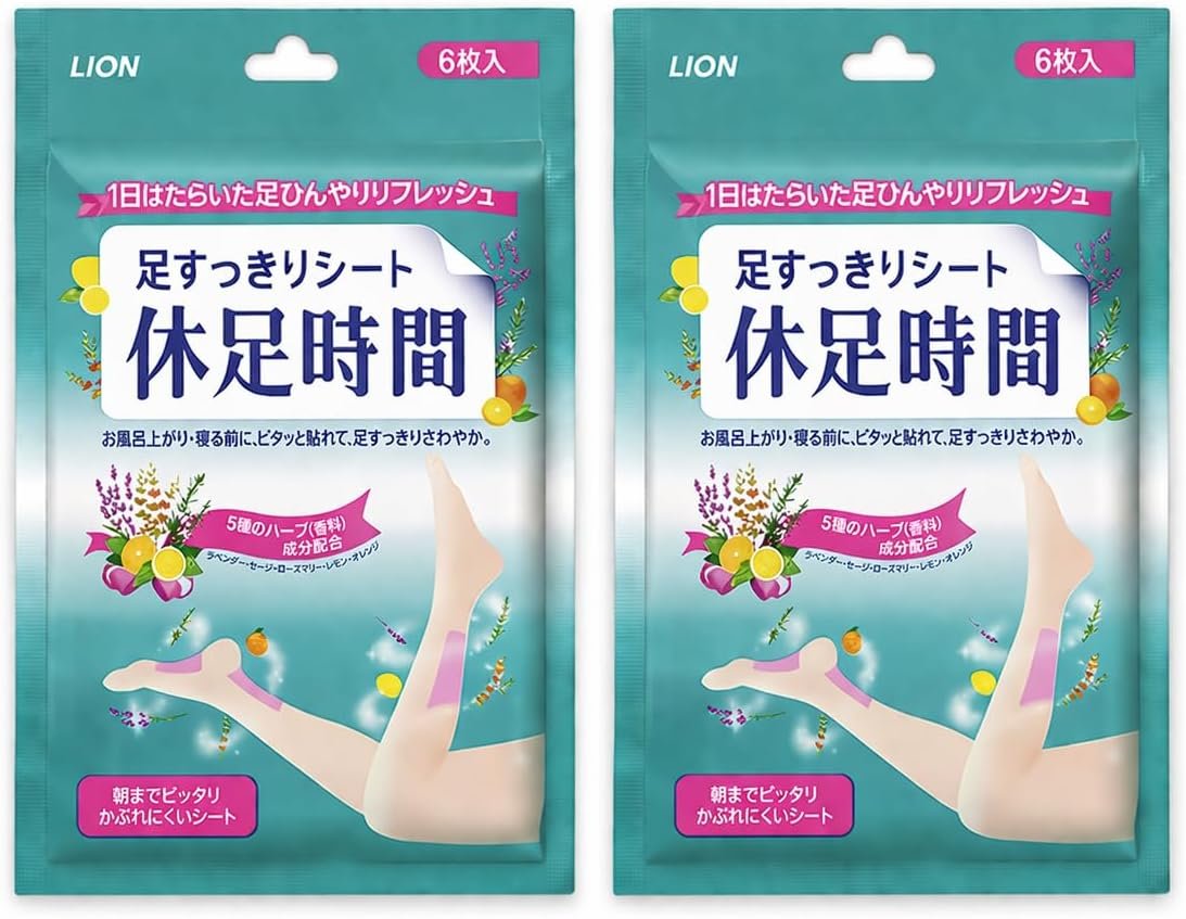[ 2 Pack ] Foot Cooling Patch – 6 Patches | Cooling Gel Patch for Cooling Feet and Legs