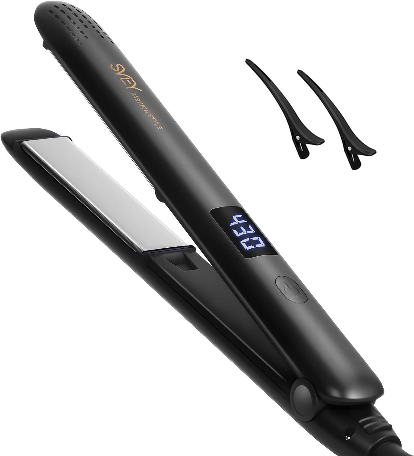 1 inch Dual Voltage Hair Straightener Titanium Ceramic Flat Iron for Travel