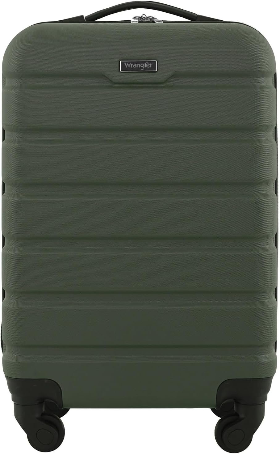 Wrangler 22″ Hardside Spinner Carry-On Luggage, Olive