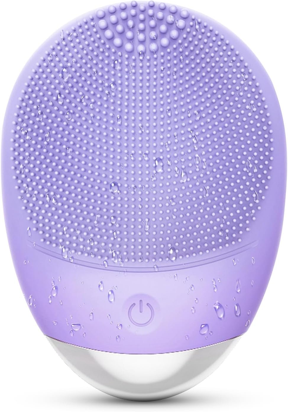 Facial Cleansing Brush, 3-in-1 Electric Soft Silicone Waterproof Face Scrubber, USB Rechargeable IPX7 Waterproof Sonic Vibrating Face Brush for Deep Cleansing, Gentle Exfoliating and Massaging