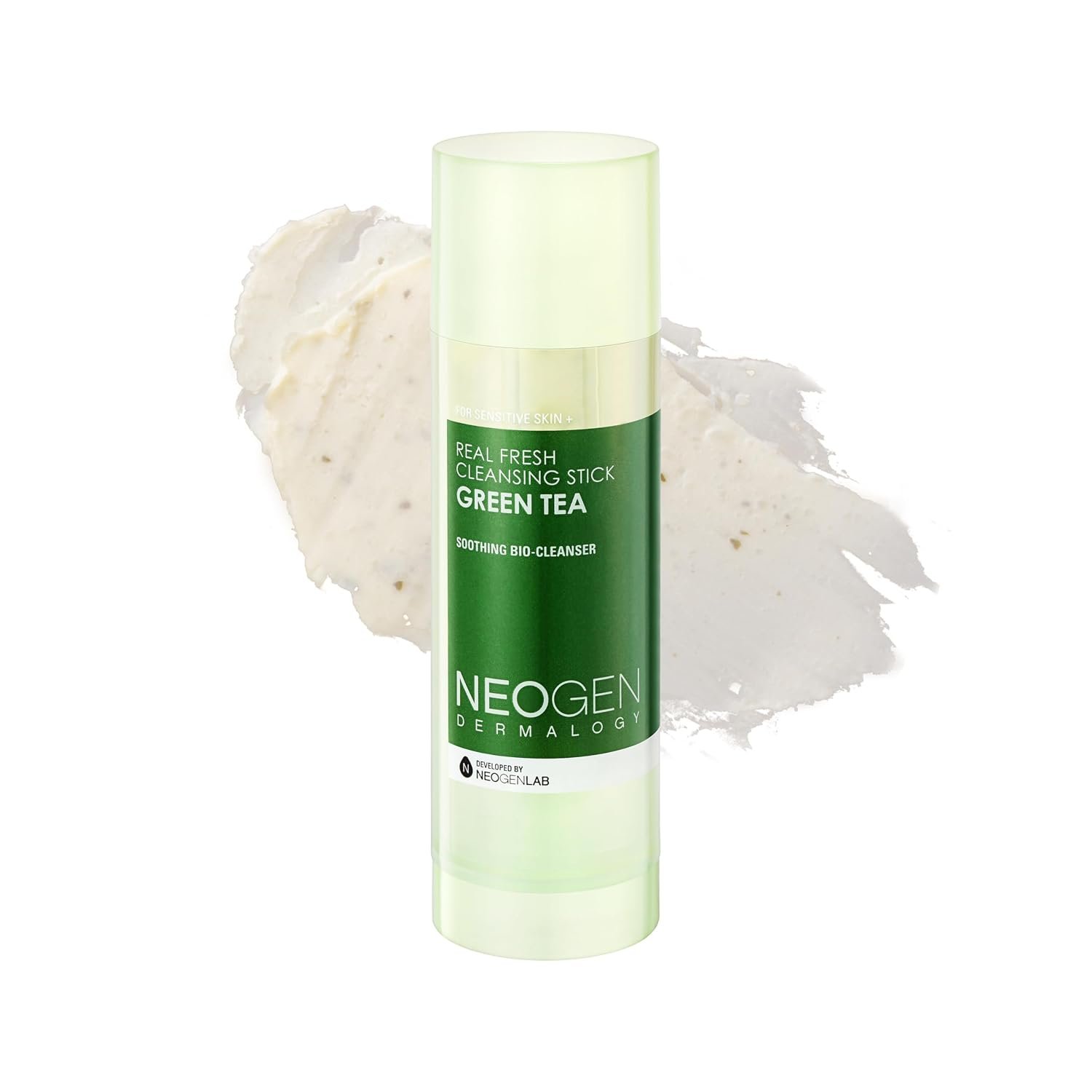[K-Beauty] NEOGEN DERMALOGY Makeup Remover Cleansing Stick with Green Tea Extract and Leaves – Hydrating Travel Size Essential (Real Fresh Cleansing Stick Green Tea)/Blackhead Remover