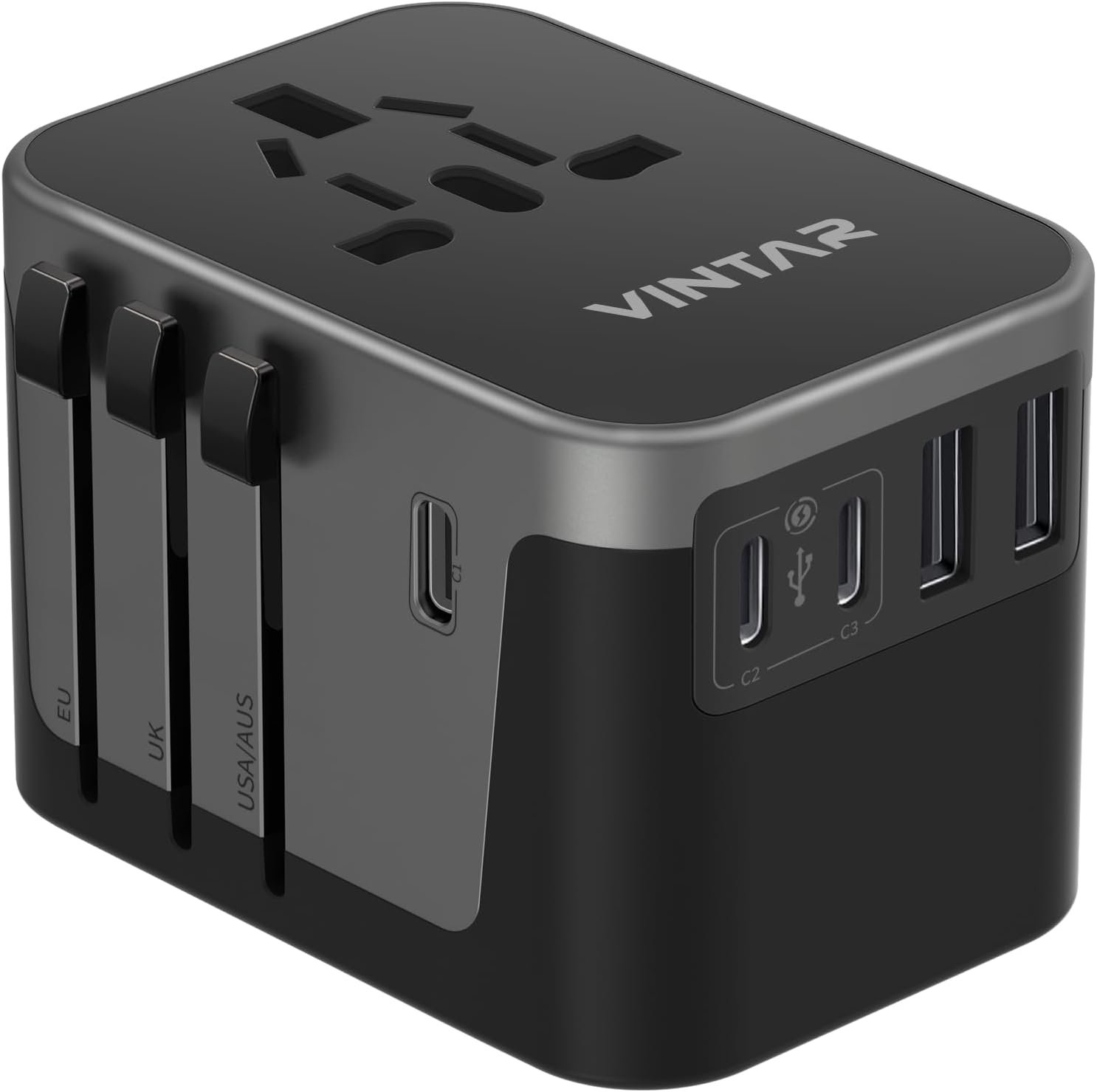 VINTAR Universal Travel Adapter 30W, International Power Adapter