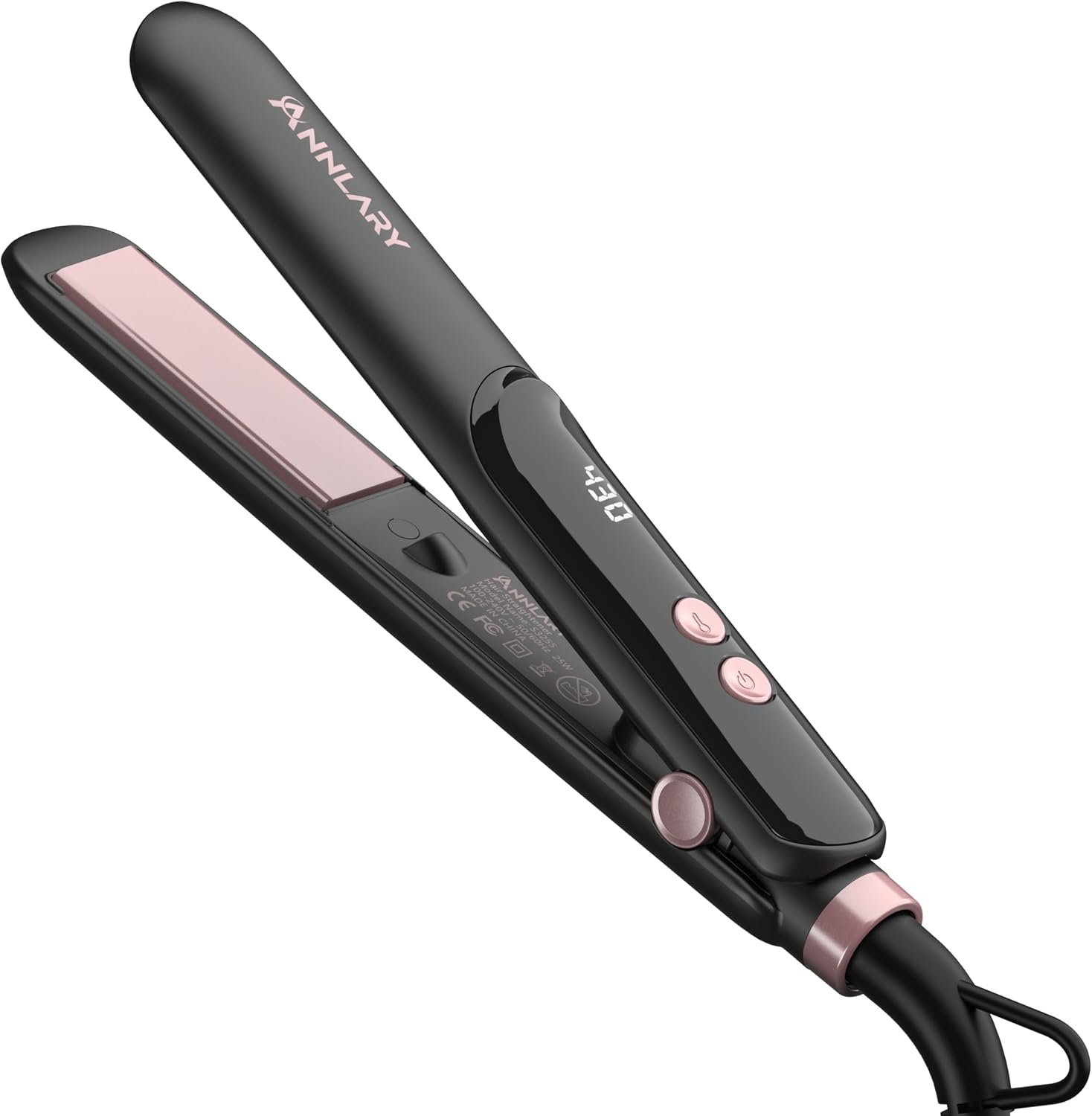 ANNLARY Mini Hair Straightener, Portable Small Flat Iron for Travel