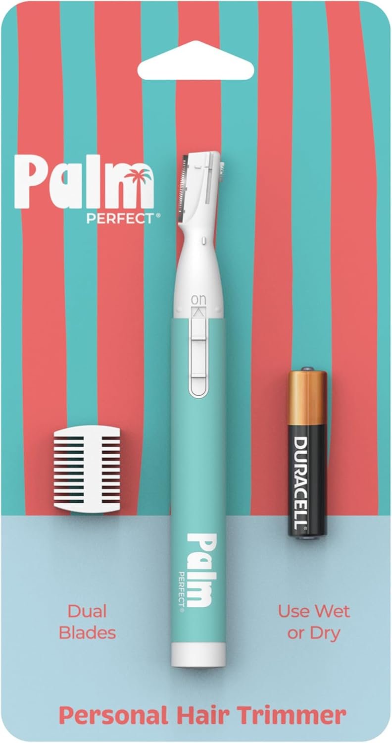 palmperfect Face Razor for Women, Twin-Blade Hair Trimmer, Battery Included