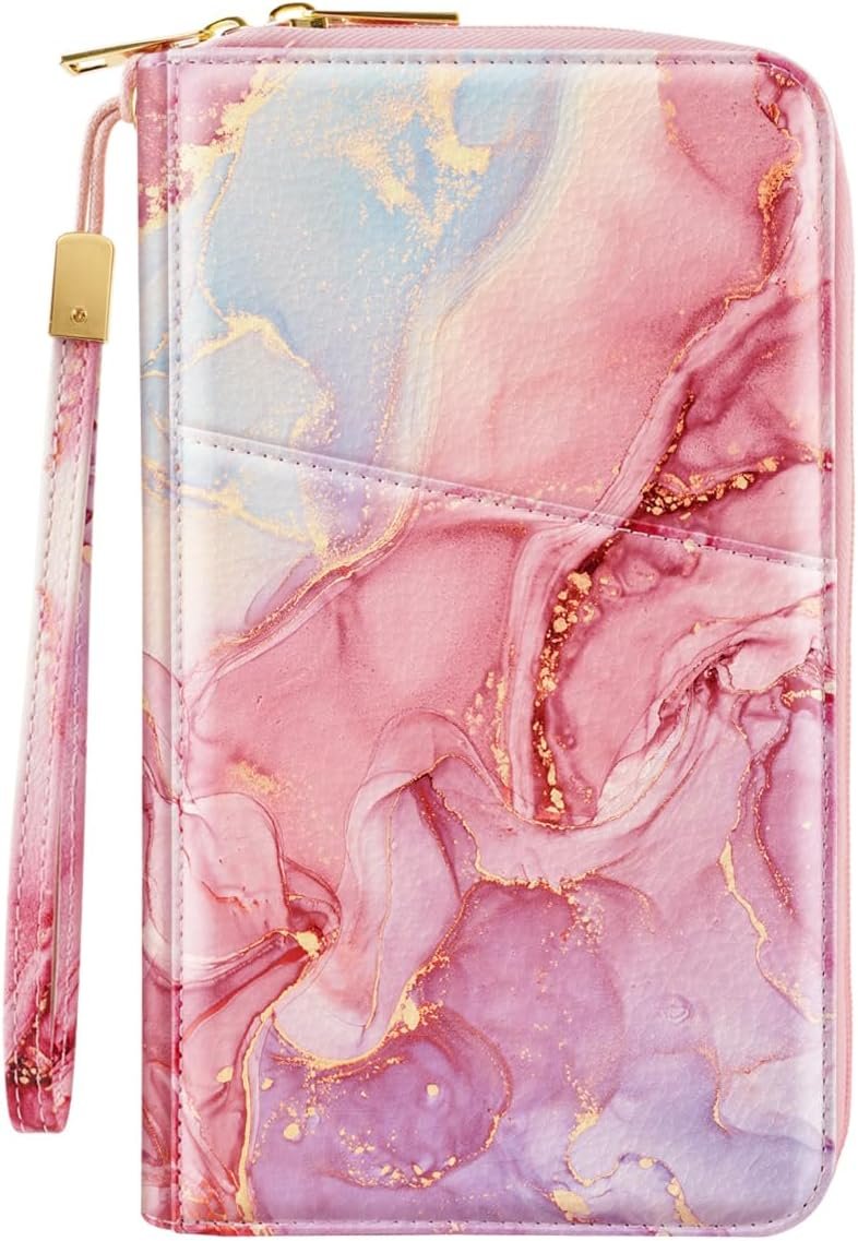 Family Passport Holder Wallet RFID Blocking Document Organizer