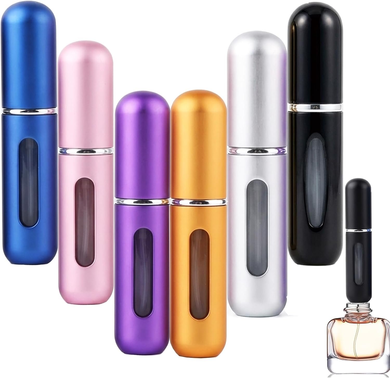 Travel Refillable Perfume Atomisers,6Pcs 5ml Mini Perfume Bottle
