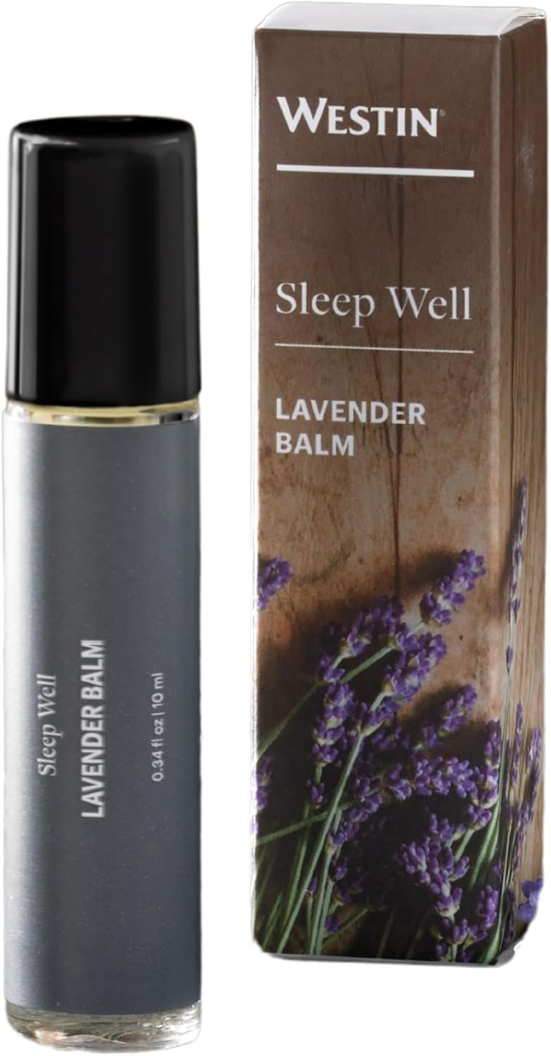 Westin Hotel Sleep Well Lavender Balm – Lavender and Chamomile Essential Oils Roll-On for Better Sleep (10 ml)