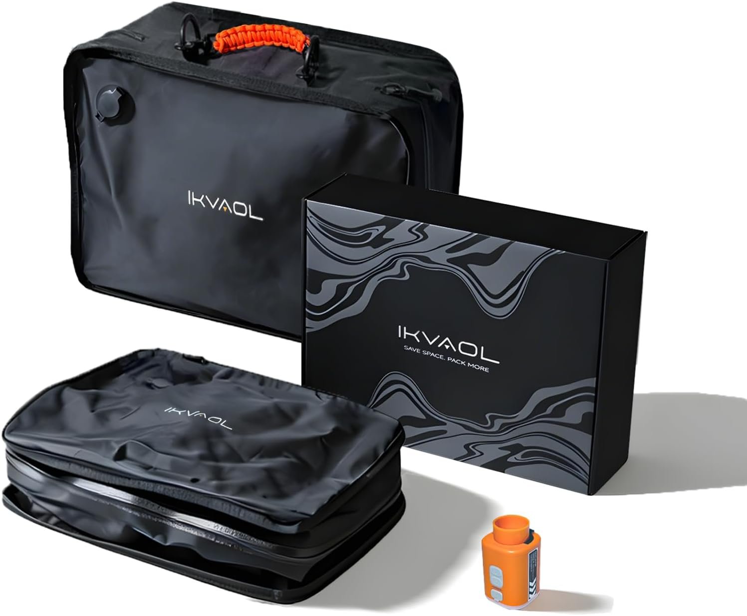 Travel Vacuum Packing Cubes with Pump for Clothes Space Saver 2-Pack
