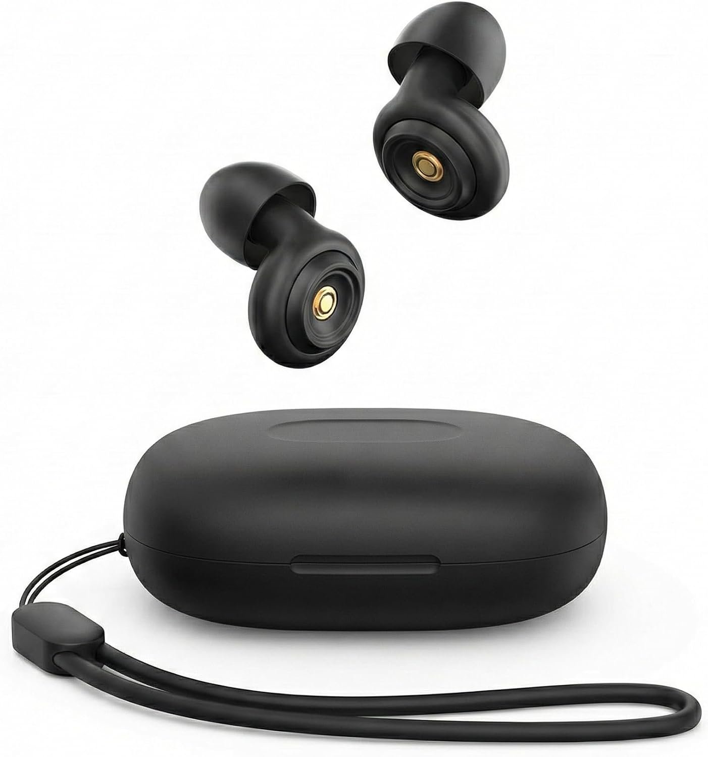 Black Gold Ear Plugs for Sleeping, Reusable Silicone Noise Cancelling
